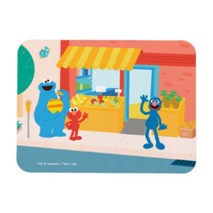 Sesame Street Gatuscen Magnet