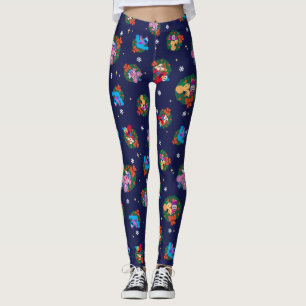 Sesame Street God God God Mönster Leggings
