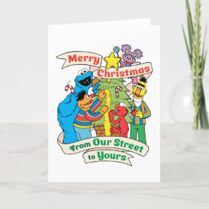 Sesame Street God jul Helgdag Helgkort