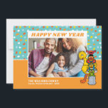 Sesame Street | GOTT NYTT ÅR Julkort<br><div class="desc">Fira säsongen med det här söta Sesame Street Gott nytt år-kortet. Anpassa med foto,  namn och år!</div>