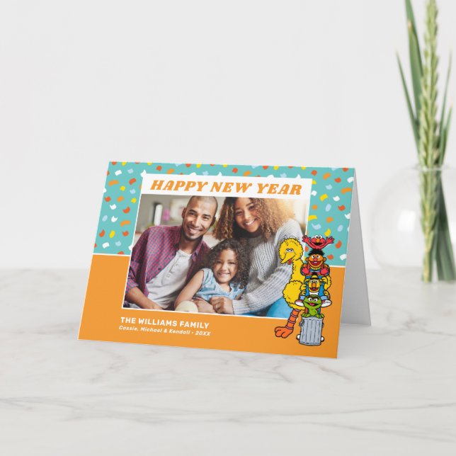 Sesame Street | GOTT NYTT ÅR Kort (Framsida)