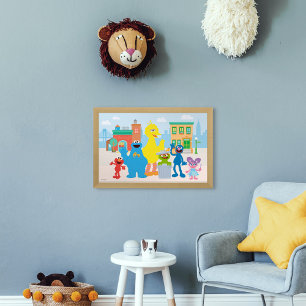 Sesame Street   Grannskaps scen Poster
