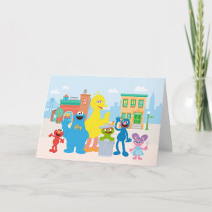 Sesame Street Grannskapscen Kort