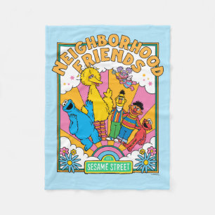 Sesame Street Grannskapsvänner Fleecefilt