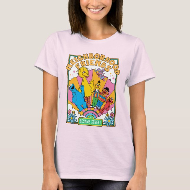 Sesame Street | Grannskapsvänner T Shirt (Framsida)