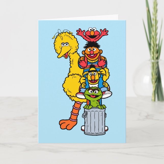 Sesame Street | GRATTIS PÅ FÖDELSEDAGEN Helgkort (Framsida)