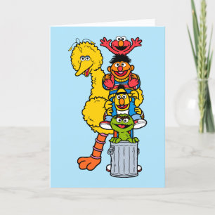 Sesame Street GRATTIS PÅ FÖDELSEDAGEN Helgkort