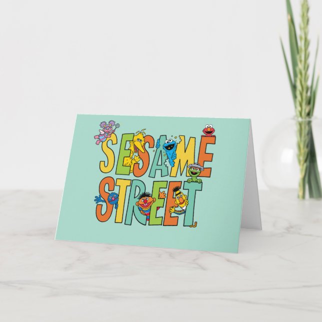 Sesame Street | Grattis på födelsedagen Kort (Framsida)