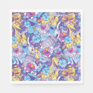 Sesame Street   Groovy Dance Mönster Pappersservett