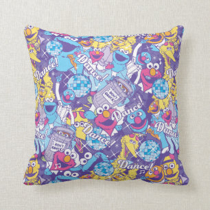 Sesame Street Groovy dansmönster Kudde