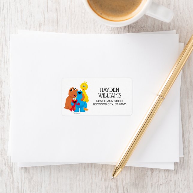 Sesame Street | Group Hug Adressetikett (Insitu)