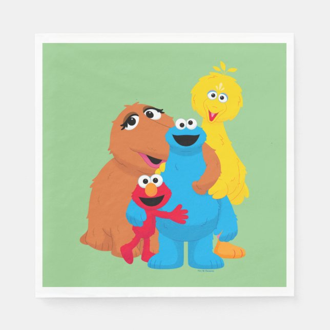 Sesame Street | Group Hug Pappersservett (Framsidan)