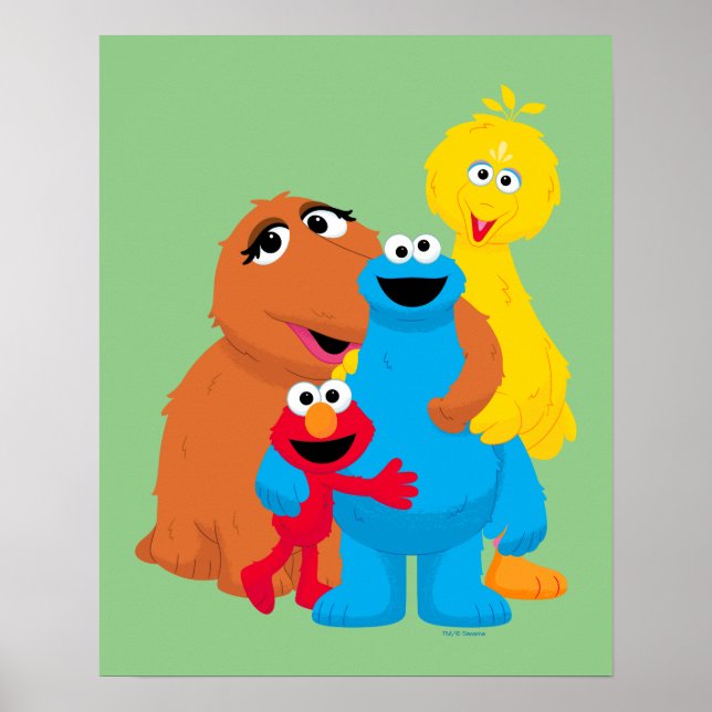 Sesame Street | Group Hug Poster (Framsidan)