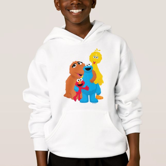 Sesame Street | Group Hug T Shirt (Framsida)