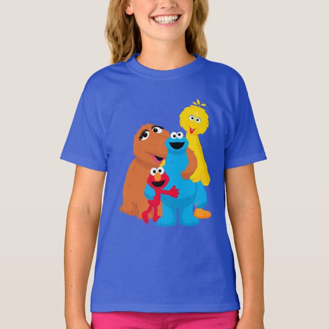 Sesame Street | Group Hug T Shirt (Framsida)