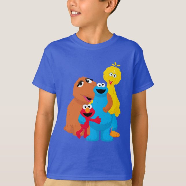 Sesame Street | Group Hug T Shirt (Framsida)