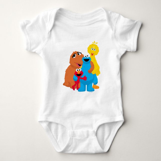 Sesame Street | Group Hug T Shirt (Framsida)
