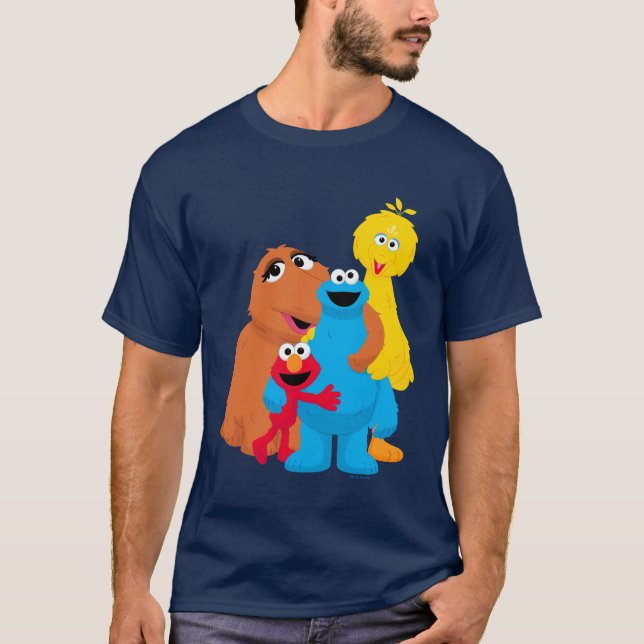 Sesame Street | Group Hug T Shirt (Framsida)