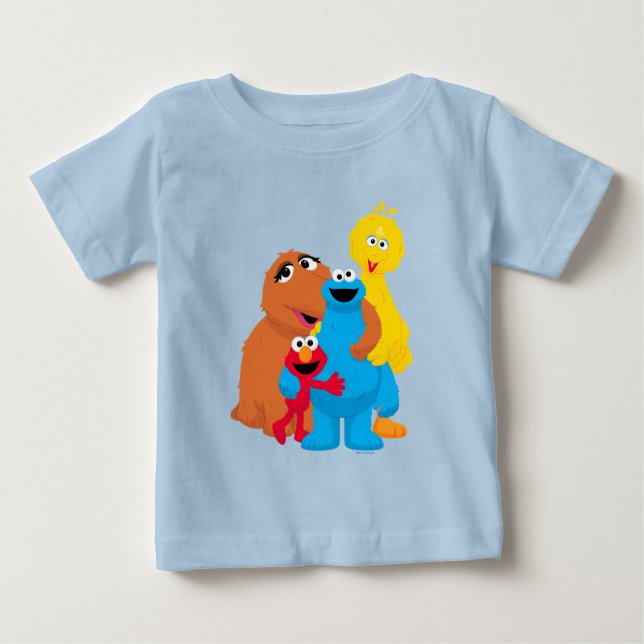 Sesame Street | Group Hug T Shirt (Framsida)