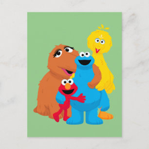 Sesame Street Group Hug Vykort