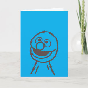 Sesame Street Grover Bright Kort