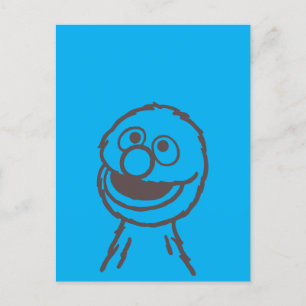 Sesame Street Grover Bright Vykort