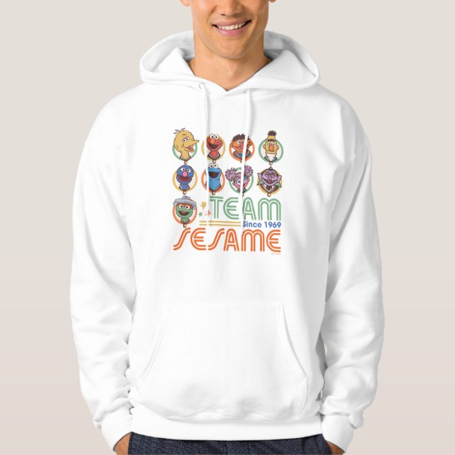 Sesame Street | Gruppens namn sedan 1969 Hoodie (Framsida)