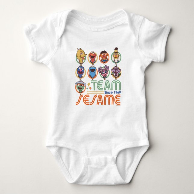 Sesame Street | Gruppens namn sedan 1969 T Shirt (Framsida)