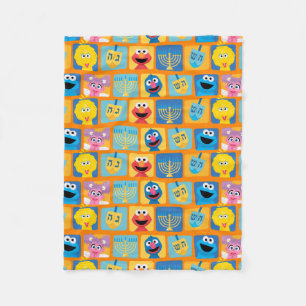 Sesame Street Hanukkah Mönster Fleecefilt
