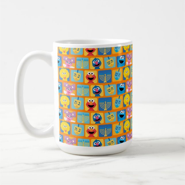 Sesame Street Hanukkah Mönster Kaffemugg (Vänster)