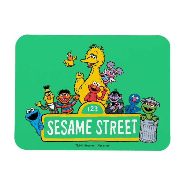 Sesame Street | Hela gatunumnet runt Magnet (Horisontell)
