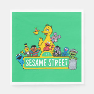 Sesame Street Hela gatunumnet runt Pappersservett
