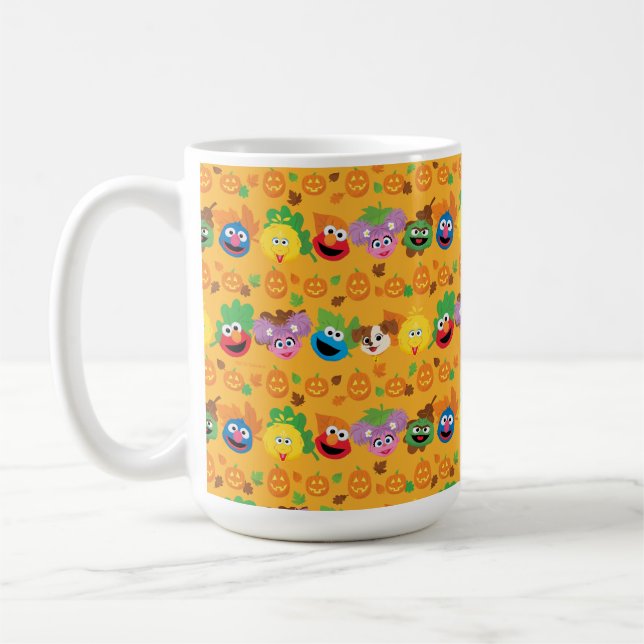 Sesame Street Höst löv Mönster Kaffemugg (Vänster)