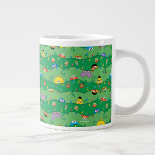 Sesame Street jul Ljus Mönster Jumbo Mugg