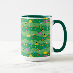 Sesame Street jul Ljus Mönster Mugg
