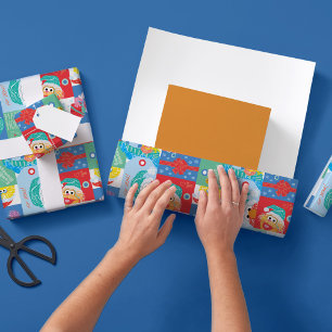 Sesame Street jul Mönster   Lägg till ditt namn Presentpapper
