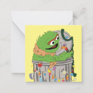 Sesame Street Jul-Oscar den Griniga Anteckningskort