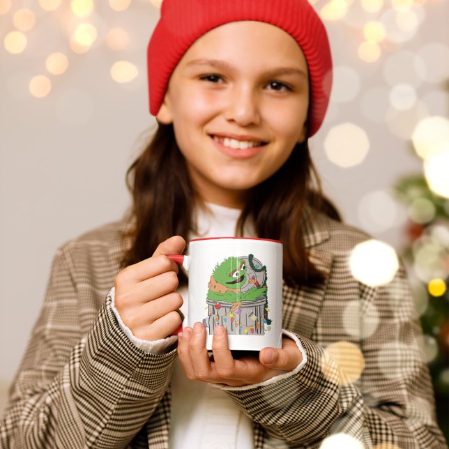 Sesame Street | Jul Oscar Grouch Mugg (Kid holding mug)