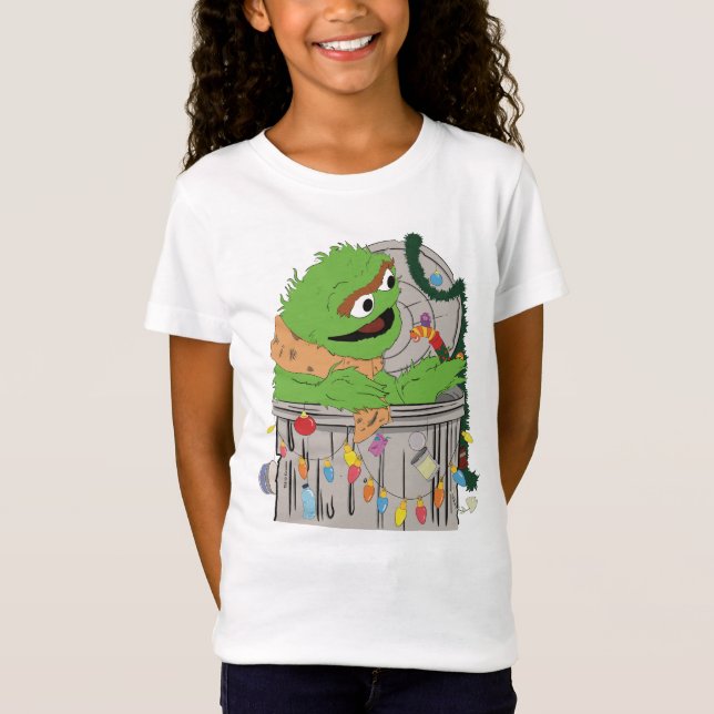Sesame Street | Jul Oscar Grouch T Shirt (Framsida)