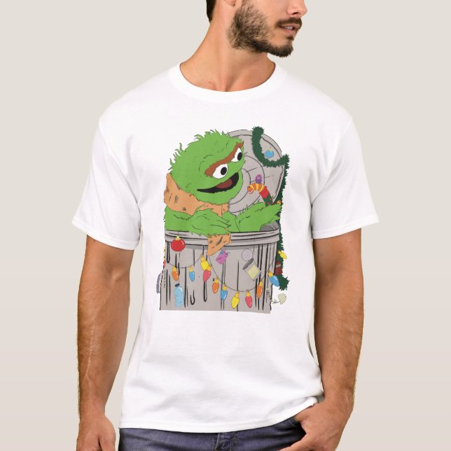 Sesame Street | Jul Oscar Grouch T Shirt (Framsida)