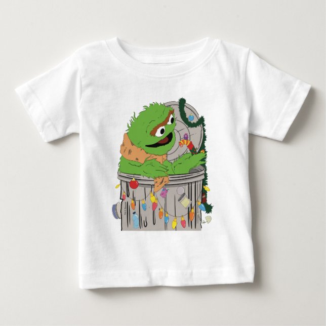 Sesame Street | Jul Oscar Grouch T Shirt (Framsida)