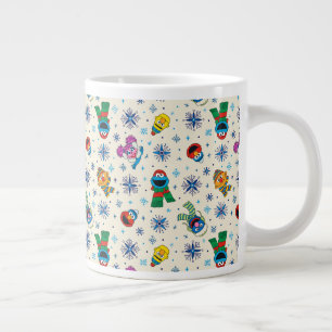 Sesame Street jul Snowflake Mönster Jumbo Mugg