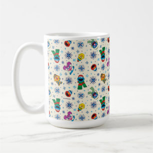 Sesame Street jul Snowflake Mönster Kaffemugg
