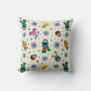 Sesame Street jul Snowflake Mönster Kudde