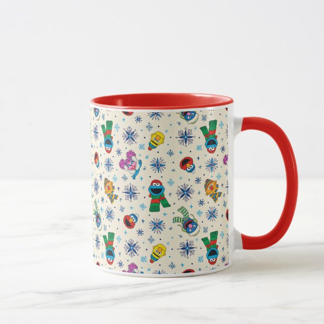 Sesame Street jul Snowflake Mönster Mugg (Höger)