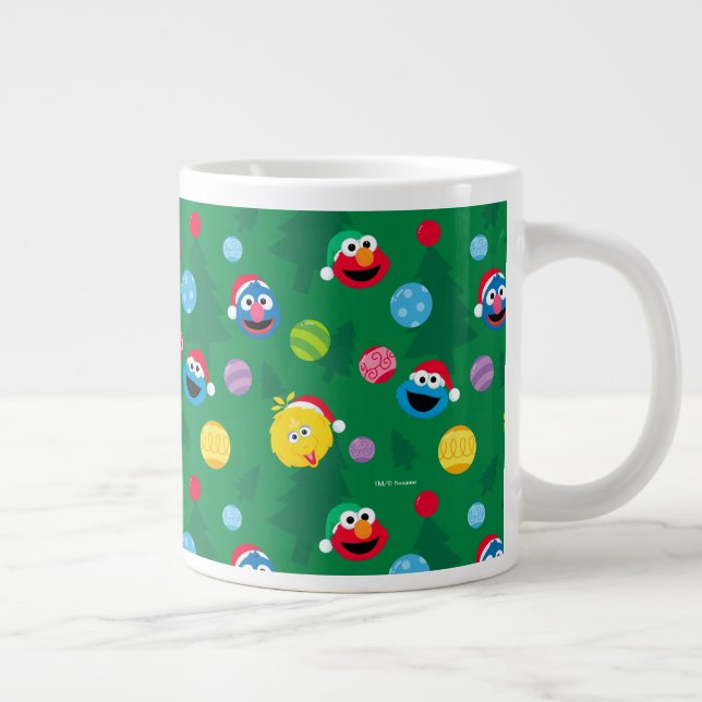Sesame Street Julgran Mönster Jumbo Mugg (Höger)