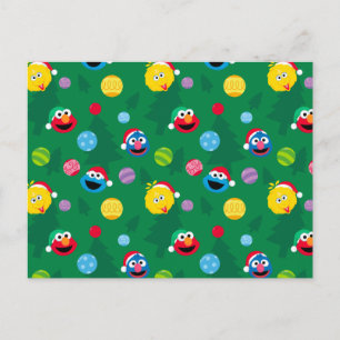 Sesame Street Julgranmönster Vykort