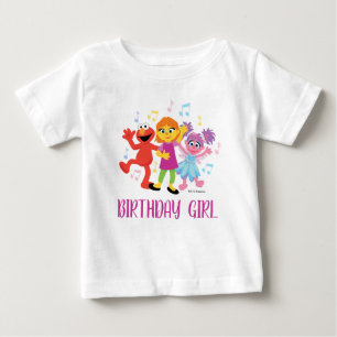 Sesame Street   Julia, Elmo & Abby - födelsedag T Shirt
