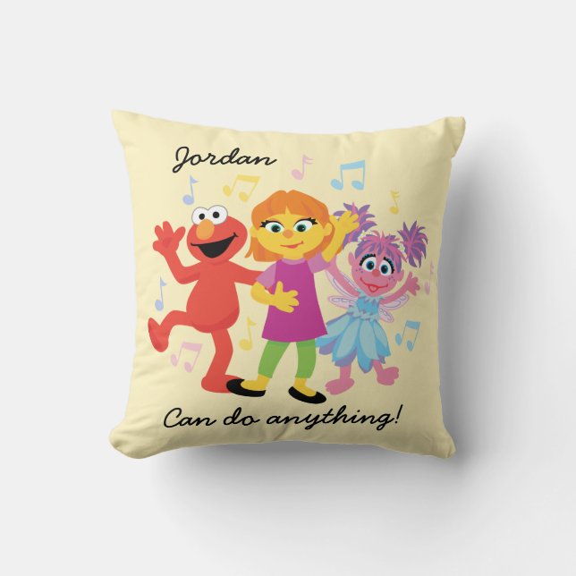 Sesame Street | Julia, Elmo och Abby dansar Kudde (Framsida)