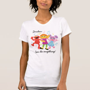 Sesame Street Julia, Elmo och Abby dansar T-shirt
